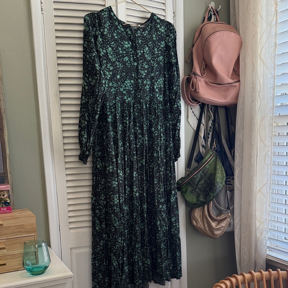 Floral Green Dress